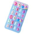thumbnail image 1 of RAGUPEL 24Pcs Press on Nails for Kids,Smiley Flower Pattern Fake Nails for Kids,False Nails with Jelly Glue and Nail Grinding Tools,Style1, 1 of 6
