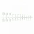 thumbnail image 1 of RAGUPEL 24Pcs Toe Press on Nails Square Short Clean Cut Edge Toe Nail Press Ons Simple and Stylish Square Nails for Women Style2, 1 of 7