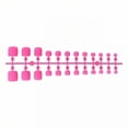 thumbnail image 1 of RAGUPEL 24Pcs Toe Press on Nails Square Short Travel-Ready Set Press on Nails Short Square Simple Style Square Nails for Women Style1, 1 of 7