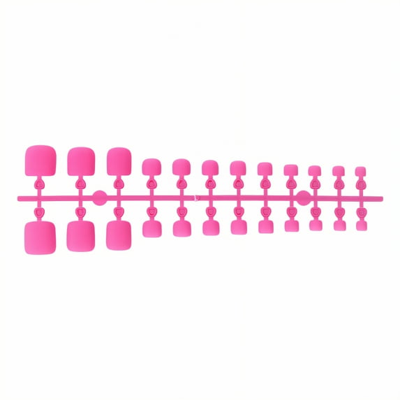 RAGUPEL 24Pcs Toe Press on Nails Square Short Travel-Ready Set Press on Nails Short Square Simple Style Square Nails for Women Style1