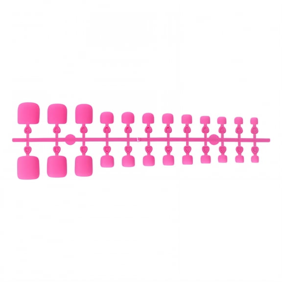 RAGUPEL 24Pcs Toe Press on Nails Square Short Travel-Ready Set Press on Nails Short Square Simple Style Square Nails for Women Style1