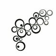 thumbnail image 1 of RAGUPEL 24Pcs Wall Trim Handmade Crystal Wall Decals Self Adhesive Mirror Finish Background Sticker 3D Wall Decals Stained Glass,Black, 1 of 4