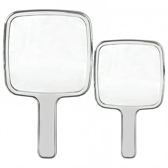 RAGUPEL 2Pcs Hand Mirror Luxe Design Hand Mirror Easy to Carry Hand Mirrors with Handle Mixing1