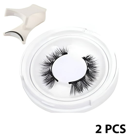 RAGUPEL 2Pcs Magnetic Eyelashes,Pestanas Reusable,No Glue Needed Eyelashes Natural Look,Style1