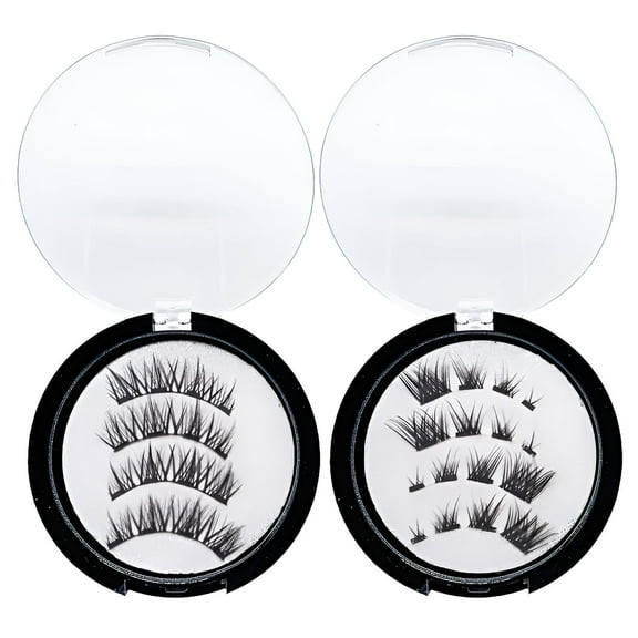 RAGUPEL 2Pcs Magnetic Eyelashes,Lashes Natural Look Reusable,No Glue Needed Fake Lashes,Style3
