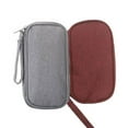 thumbnail image 1 of CCOCC 2Pcs Tool Bag,Digital Storage Integration Knitting Bag,Compact and Portable Utility Tote for Power Banks,Earphones,Cables,Gray & Wine Red, 1 of 4