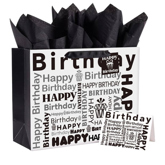 RAGUPEL 2Pcs Small Gift Bags Small and Portable Design Wrapping Paper Bag Versatile Functionality Paper Bags with Handles Style2
