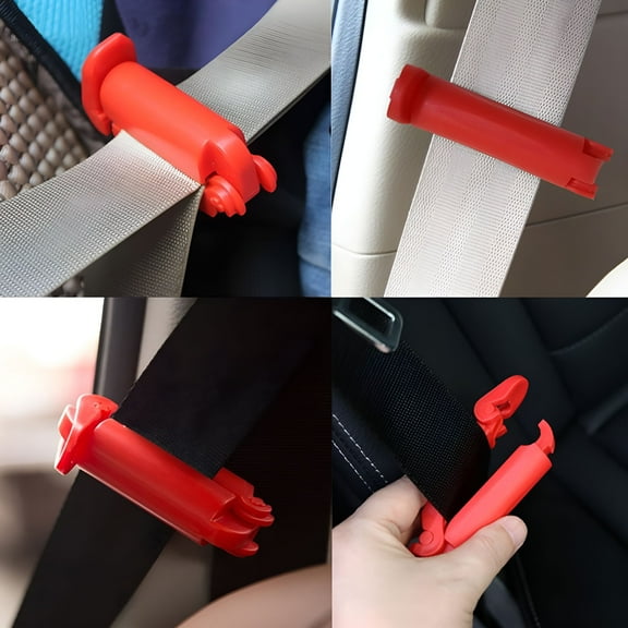 RAGUPEL 2pc Car Seatbelt Adjuster Universal Auto Seat Belt Clips Car Shoulder Neck Protector Strap Positioner
