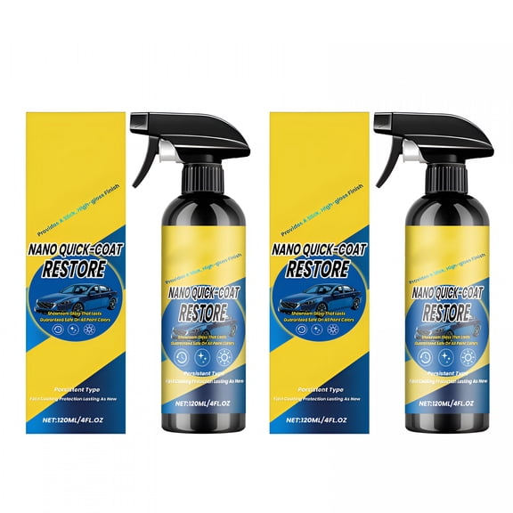 RAGUPEL 2pcs Nano Quick Coat Restore Coating Spray, 2026 Advanced Automobile Quick-Acting Coating Agent, Quick Effect Coating Spray with Dust Proof
