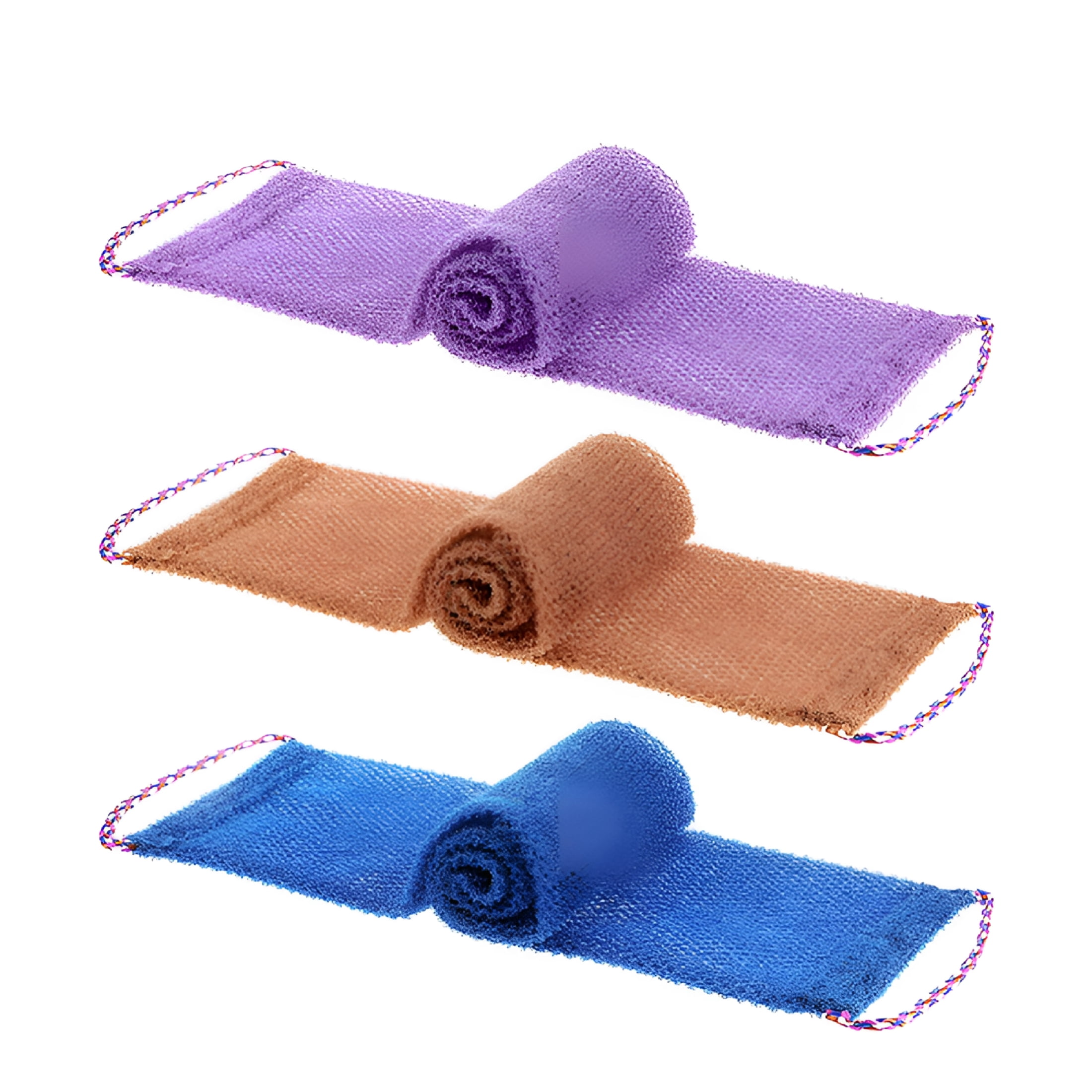 Shower Net Rag RAGUPEL 3 Pack Set African Net Sponge Bath Towels Wash Cloth Body ...