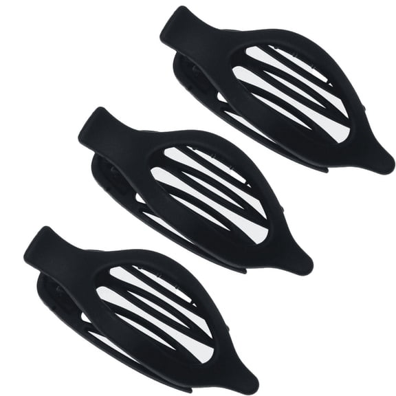 RAGUPEL 3 Pcs Hair Clips for Women,Comfortable Wear Bows for Hair,Stylish Bow Non-Slip Grip Big Bows for Girls,Black