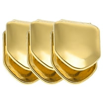 RAGUPEL 3 Pcs Tooth Gem Kit,Trendy Gold Grillz Teeth Gems,Unique Shape Standout Accessory Tooth Gems,Gold