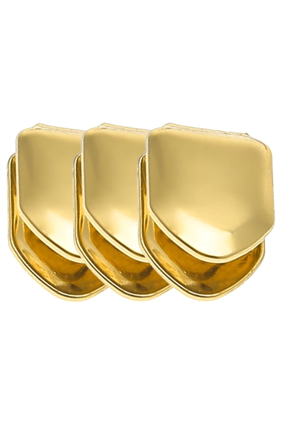 3 Pcs Tooth Gem Kit,Trendy Gold Grillz Teeth Gems,Unique Shape Standout Accessory Tooth Gems,Gold