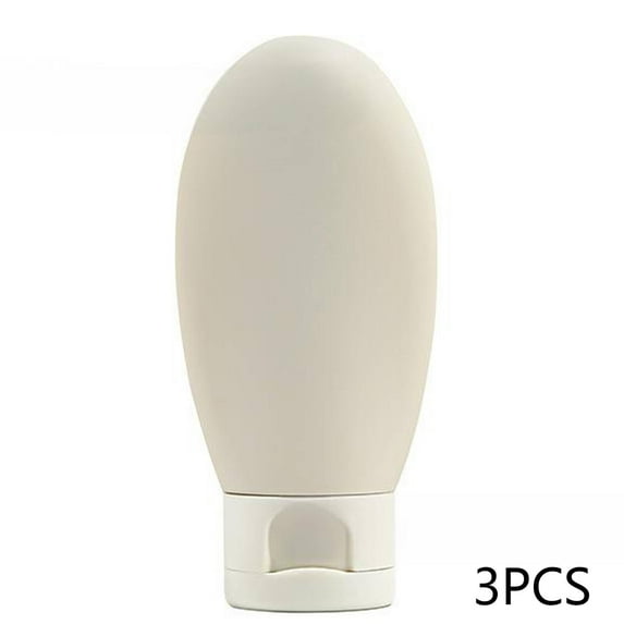 RAGUPEL 3 Pcs Travel Size Toiletries,Adjustable Flow Travel Bottles,Travel Size Leak-Free Travel Size Bottles,Gray