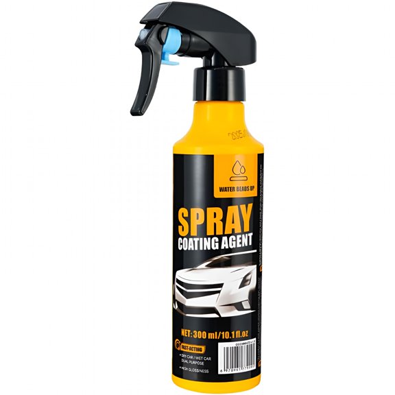 RAGUPEL 300ml Car Coating Spray Kit, Hydrophobic Ceramic Coating, Easy-to-Spray Auto Paint Protection, Includes Microfiber Cloth for Vehicle Shine & Protection