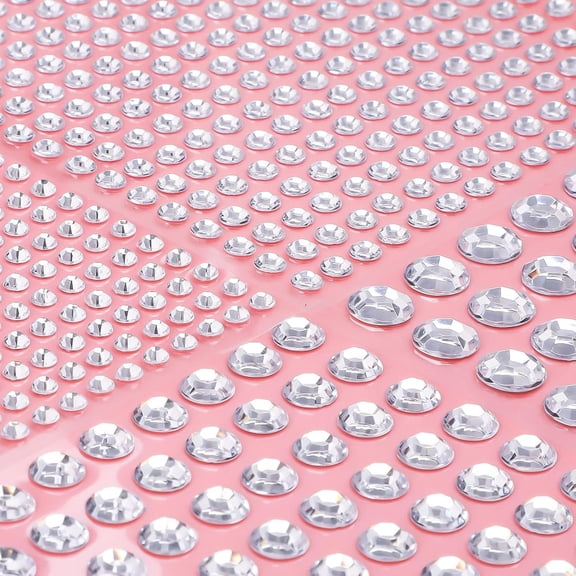 RAGUPEL 3108 Pcs Rhinestone Stickers, Clear Face Gems Stick On, Self Adhesive Rhinestones, Bling Jewel Stickers, Stick on Rhinestones, Gem Stickers for Crafts Hair Face Makeup Decoration