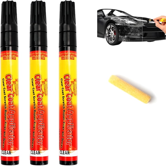 RAGUPEL 3Pcs Clearfix Scratch Remover,Car Scratch Removal Pen,Weatherproof Touch Up Paint Pen,Car Paint Scratch Remover Pen,Easy to Use for All Car Colors & Surfaces