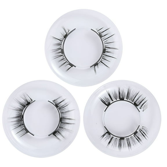 RAGUPEL 3Pcs Magnetic Eyelashes,Fake Lashes Reusable,Pestanas Magneticas Naturales,Style4