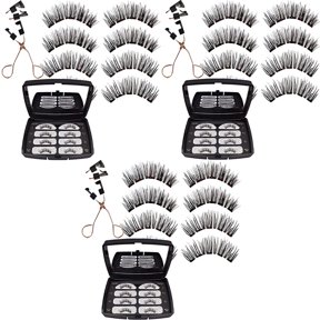 Weloille Magnetic Eyelashes - 10 Pairs Premium 3D Natural Look Reusable