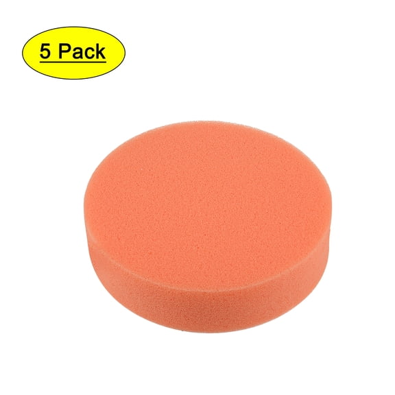 RAGUPEL 4" Buffing Sponge Pads, Drill Polishing Buffer Pad Disc, Hook and Loop Back Buffing Pads 5Pack