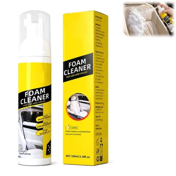 RAGUPEL 4-In-1 Multi-Enzyme Multi-Purpose Foam Cleaner,All Purpose Car Interior Detailer Spray for Auto Detailing,Fabric Car Seats,Home & Office,No Residue Deep Foam Cleaner