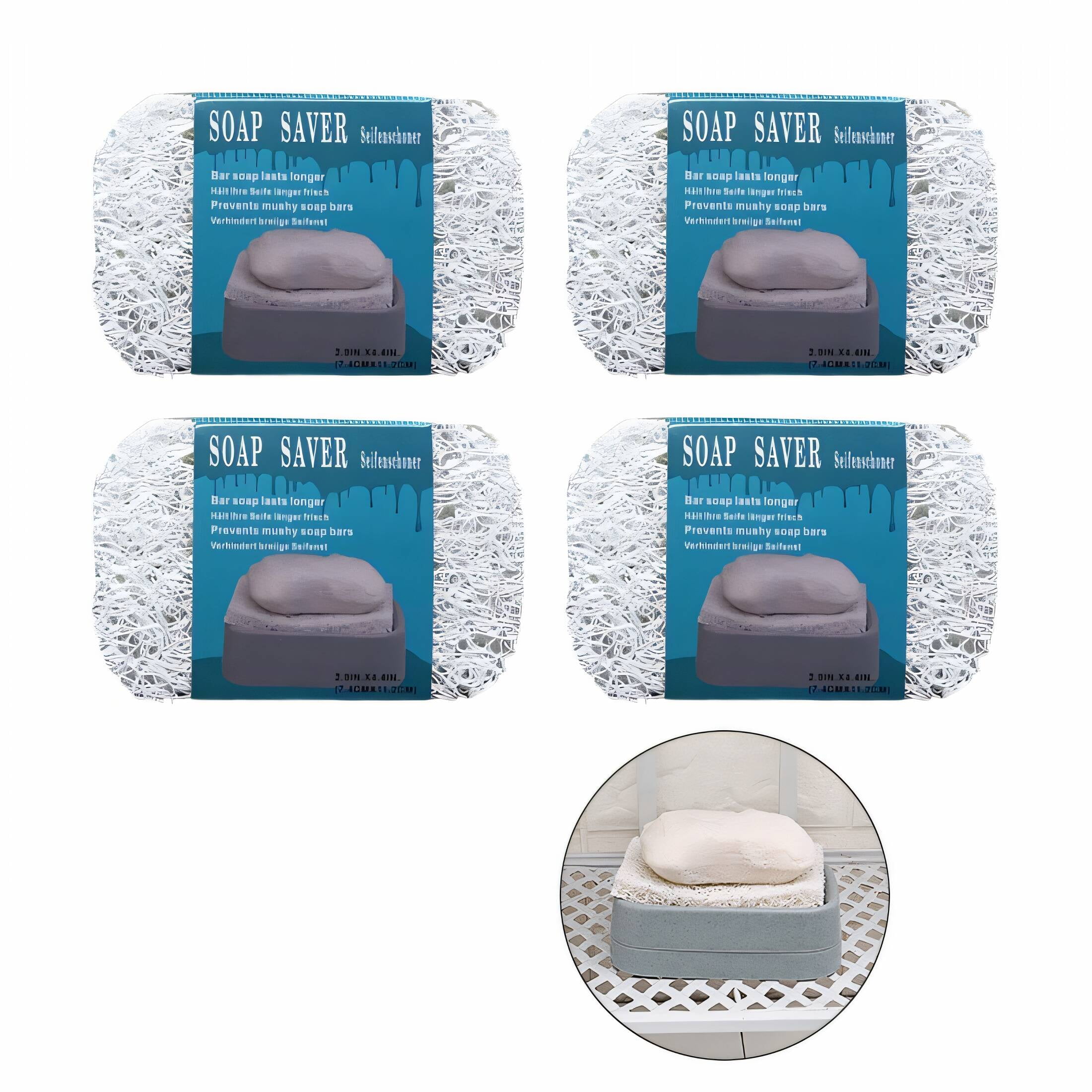 RAGUPEL 4 Pcs Soap Holder Pad,Optimal Thickness for Drainage Soap Saver