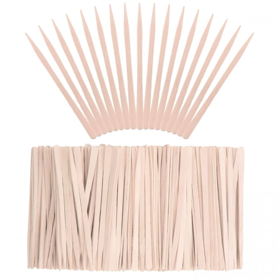 RAGUPEL 400 Pieces Small Wax Sticks Wood Spatulas Applicator Craft Sticks for Hair Eyebrow Removal