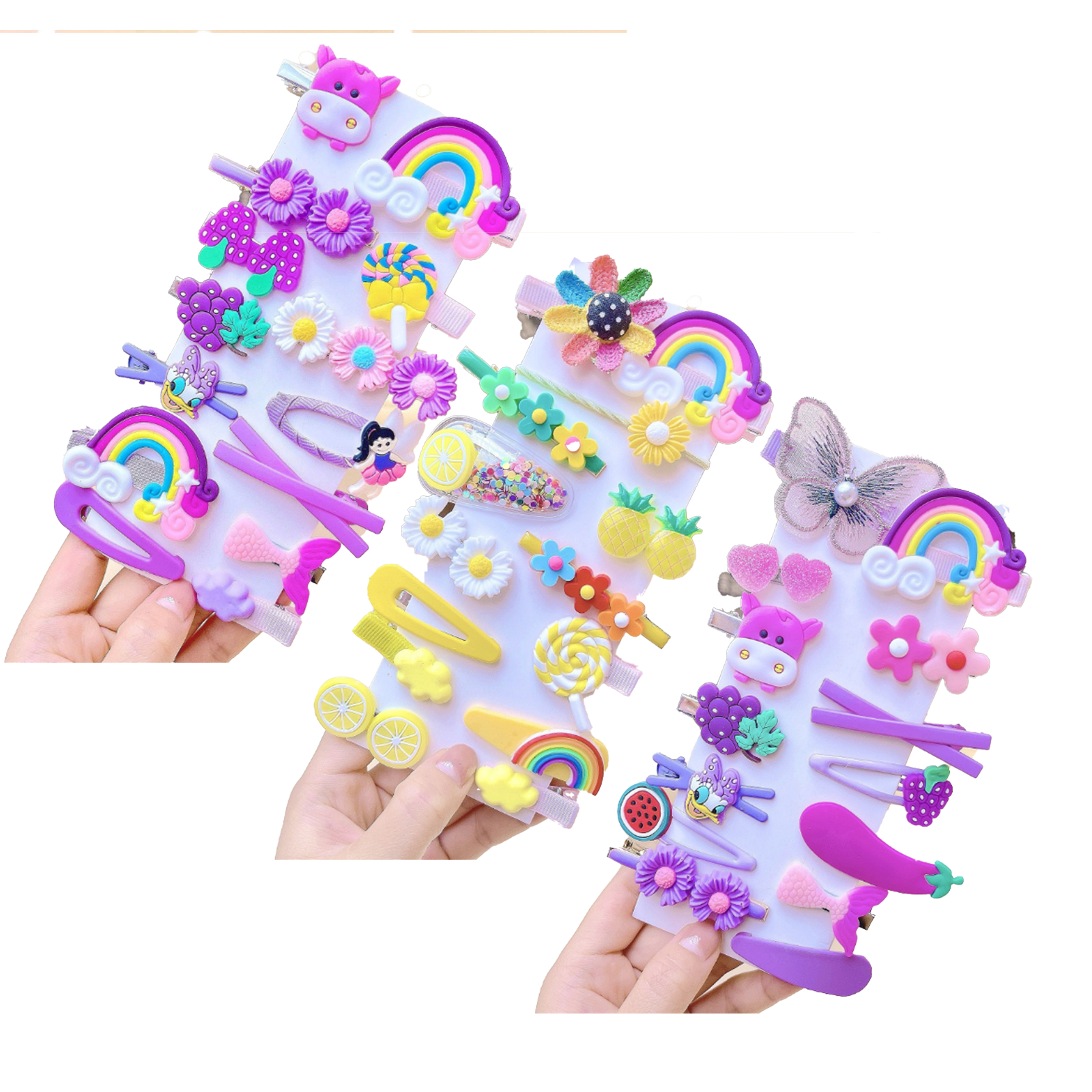 RAGUPEL 42 Pcs Baby Hair Clips,Handcrafted Multi-Color Toddler Hair ...