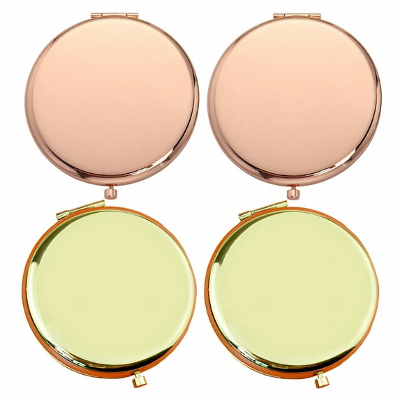 RAGUPEL 4Pcs Hand Mirror Convenient Foldable Design Hand Mirrors with Handle Perfect for Daily Carry Travel Makeup Mirror Mixing2