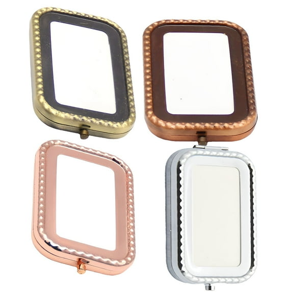 RAGUPEL 4Pcs Hand Mirror Lightweight Design Hand Mirror Multi-Functional Folding Mirror Travel Makeup Mirror Mixing5