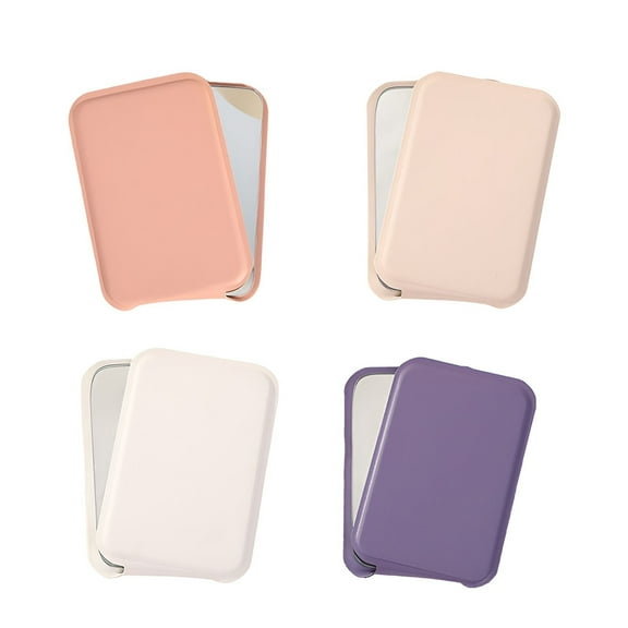 RAGUPEL 4Pcs Hand Mirror Portable Design Hand Mirrors with Handle Dorm Room Essential Make Up Mirror Mixing1