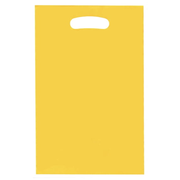 RAGUPEL 4Pcs Small Gift Bags Fits All Occasions Goodie Bags for Birthday Party Delicate Pearlescent Design Candy Bags for Party Favors Yellow