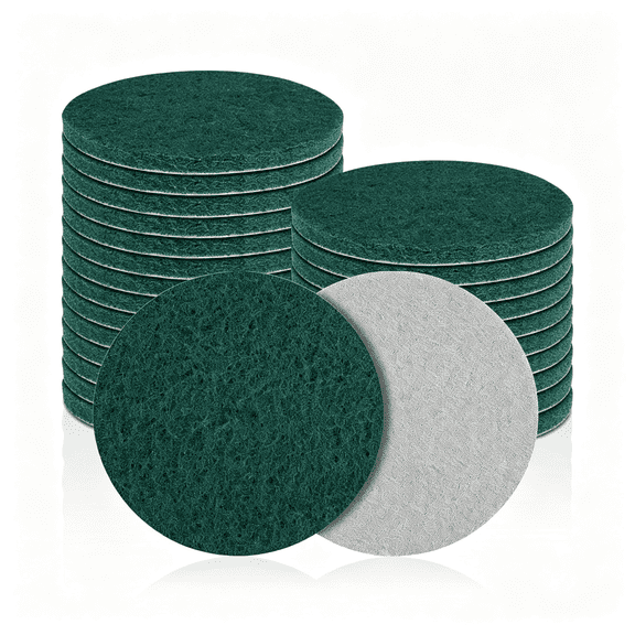 RAGUPEL 5 Inch Hook and Loop Scuff Discs, 10Pcs 180-240 Grit Scouring Pads | Non-Woven Nylon Flocking, Heavy Scrub & Fine Finishing, Kitchen, Bathroom, Fits Random Orbital Sanders, Electric Drills