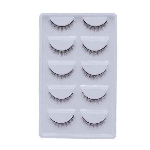 RAGUPEL 5 Pairs False Eyelashes,8mm 3D Stunning Eye Appeal Lash Extension Kit,Easy to Apply and Remove Natural Lashes