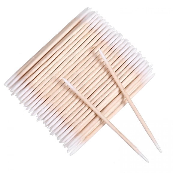 RAGUPEL 500 Pcs Double Ended Cotton Swab Microbrush Eyelash Sticks Cleaning Swabs for Makeup Nails Ear Clean Eyebrow Tattoo Glue Removing Tools