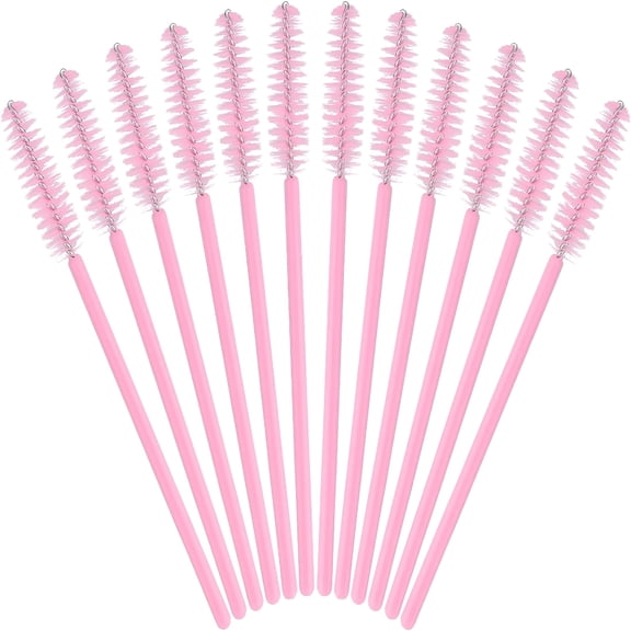 RAGUPEL 50PCS Mascara Wands Disposable Eyelash Eyebrow Spoolie Brush for Makeup Eyelash Extensions