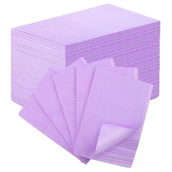 RAGUPEL 50Pcs Disposable Nail Mats Foldable Nail Paper Towels for Table Acrylic Nail Practice Sheet,3Ply Waterproof Clean Nail Table Practice Mat for Salon Manicure Tattoo,Nail Art Accessories,Purple