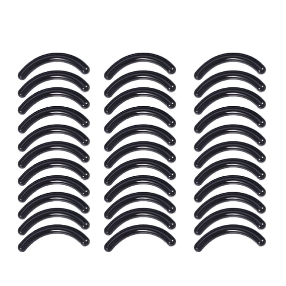 RAGUPEL 50pcs Refill Pads for Eyelash Curler Replacement Rubber Cushions Washable for Mascara Eyeliner or Glue Smudged Lashes (Black)
