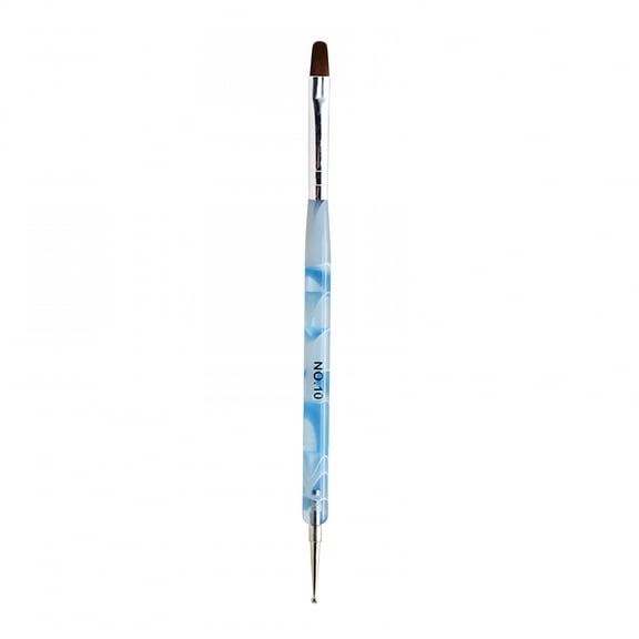 RAGUPEL 5Pc French Manicure Brush - Two Way Nail Art Brush With Dotting Manicure Tool For Manicure Cuticle Clean Up Nail Art Design, Nail Dotting Pen Multicolour Free Size