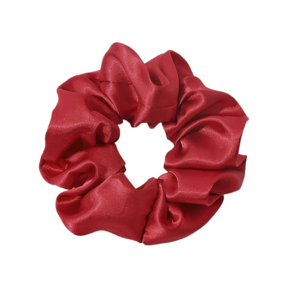 RAGUPEL 5Pcs Scrunchies,Silk Fabric Luxury Satin Scrunchies,Elegant Hair Accessory Scrunchies for Women,Red