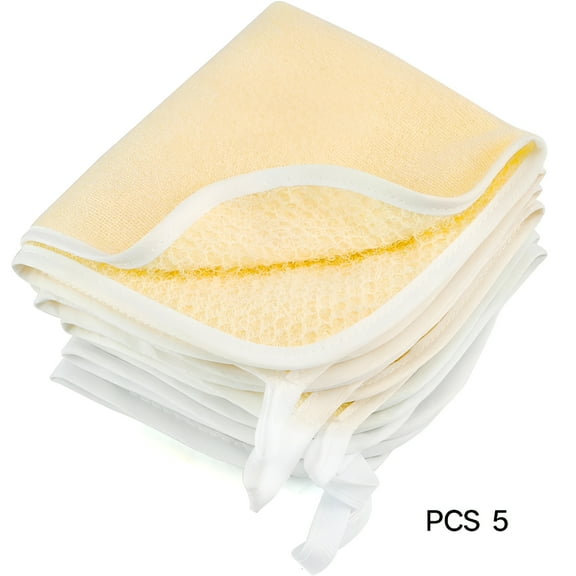 RAGUPEL 5Pcs Wash Cloths,Exfoliating Body Scrubber,Body Scrubber Exfoliator,Exfoliating Washcloth,Face Cloths for Washing Face,Loofah Exfoliating Body Scrubber,Wash Rags for Body,Exfoliating Towel
