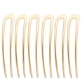 thumbnail image 1 of TUWAFE 6 Pcs French Hair Pin,U-Shape Metal Hair Clips,Sturdy Alloy Construction Hair Sticks,Gold, 1 of 4
