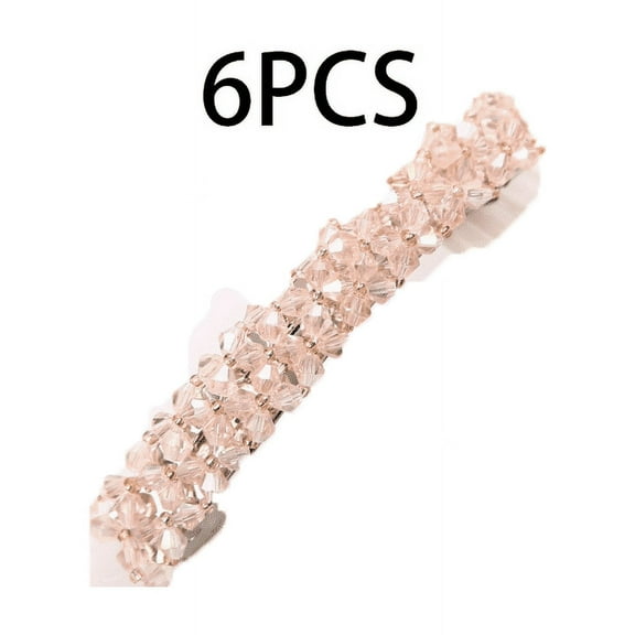 RAGUPEL 6 Pcs Hair Clips for Women,Soft Grip Banana Clip,Stylish Bow Secure Hold Hair Barrettes,Pink