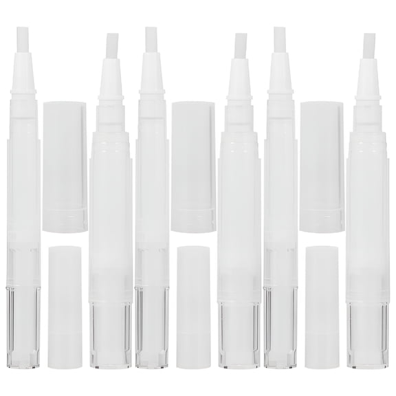 RAGUPEL 2026 New 6 Pcs Nail Oil Pens Container Essential Oils Polish Lip Gloss Tubes Bottle Refillable Cuticle Empty for Diy Beauty,Nail Care,Skincare,Essential Oils,Travel,Home Use