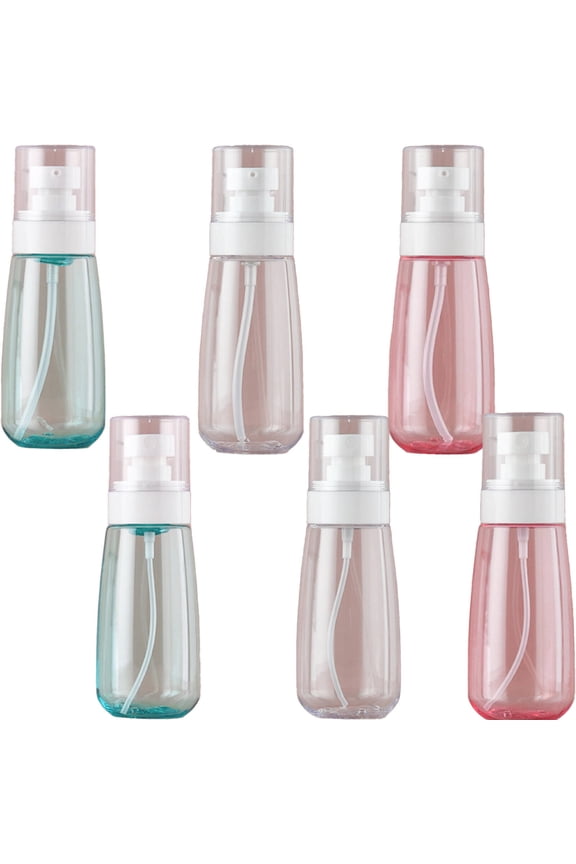 6 Pcs Travel Size Toiletries,Customizable Liquid or Spray Travel Containers,Leak-Proof Seal Travel Size Bottles,Multicolor,100ml