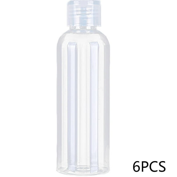 RAGUPEL 6 Pcs Travel Size Toiletries,Travel Ready Travel Size Containers,Soft Silicone Quick Refill Small Travel Containers,150Ml,Transparent