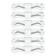 thumbnail image 1 of RAGUPEL 6-Style Eyebrow Stencil Kit with Adjustable Strap - Reusable Arched Brow Shaper for Makeup & Microblading, 1 of 4
