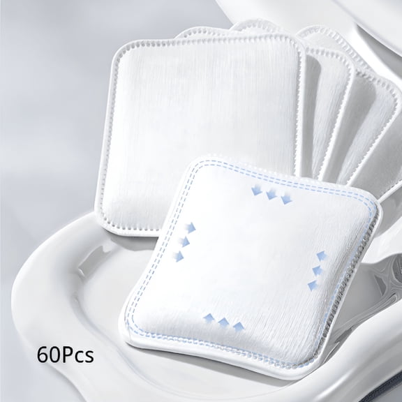 RAGUPEL 60 Count Large Cotton Pads For Face, Lint Free Makeup Remover Rounds With Pressed Seam, 3x3 Inch Sturdy Cleansing Squares