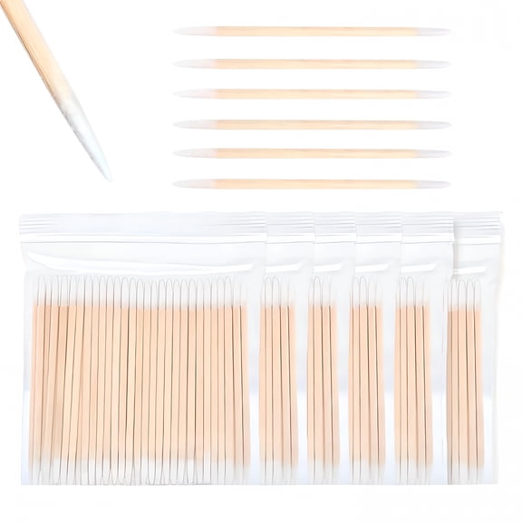 RAGUPEL 600Pcs Pointed Tip Cotton Swabs, Double-End Precision Swabs Microblading Swab for Makeup Nail Polish Remover Pen Disposable Touch Up Applicators Correcting Beauty Tools