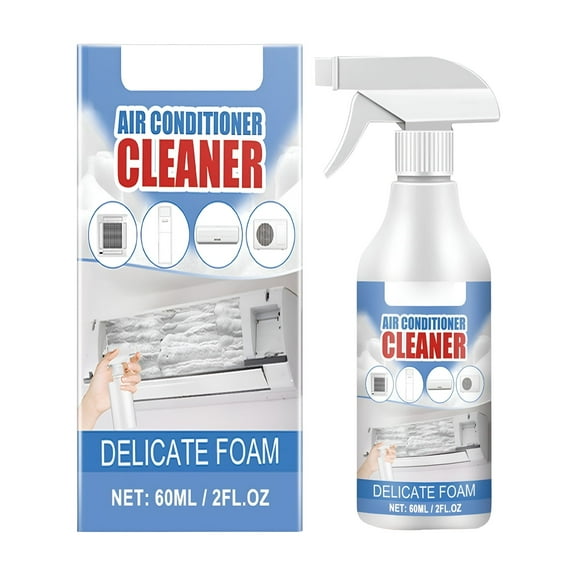 RAGUPEL 60ml Foaming Coil Cleaner Spray No Rinse Formula for AC Unit Heating Refrigerator Air Conditioner Removes Dirt Grease Efficiently